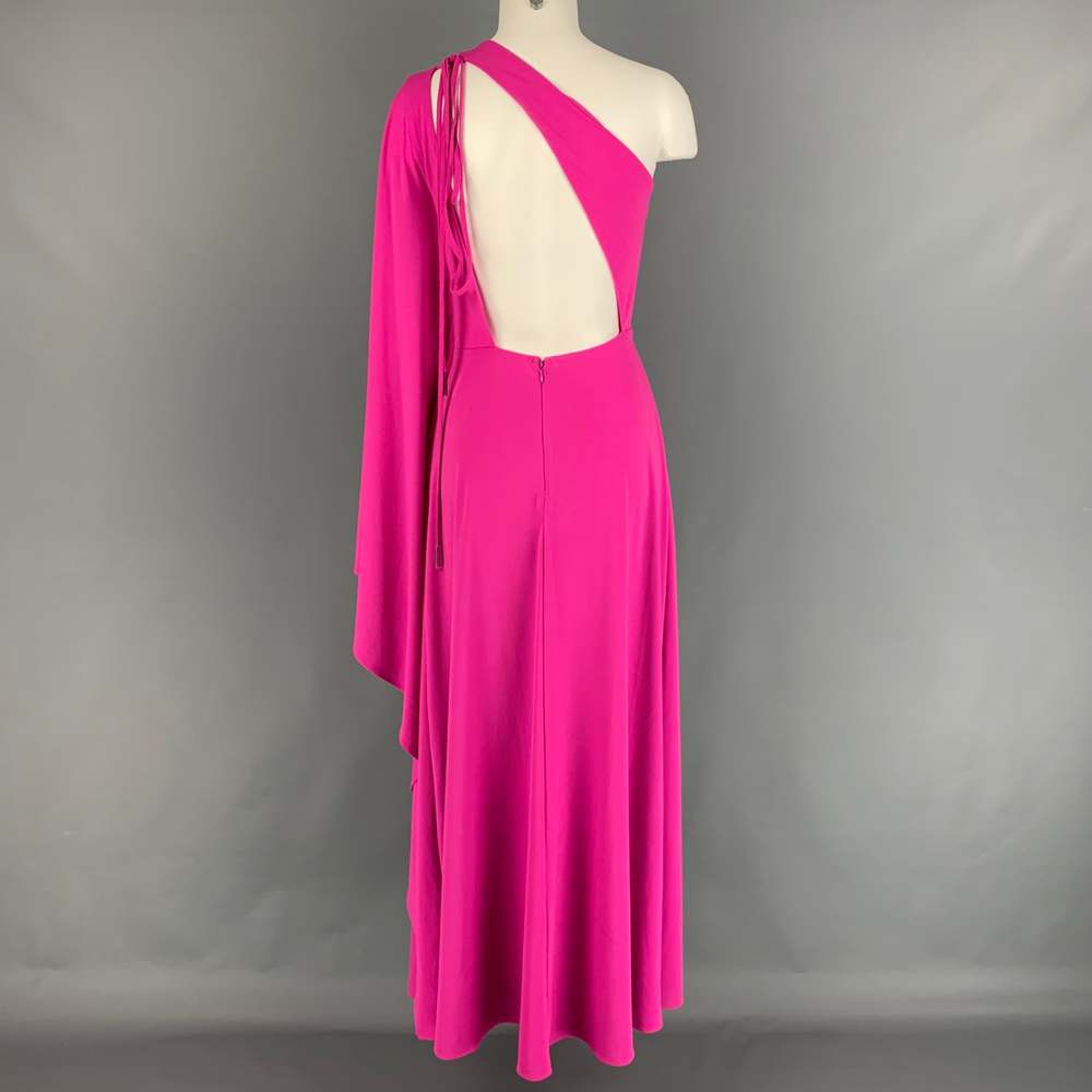 HALSTON HERITAGE Pink One Shoulder Dress - Picture 3 of 4